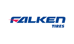 A logo of falken tire for the company.